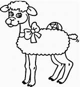 Sheep Coloring Printable Pages Preschool Kids Color Animals Cute Cliparts Animal Drawings Bojanka Print Outlines Clipart Farm Ovca Zivotinje Sheets sketch template