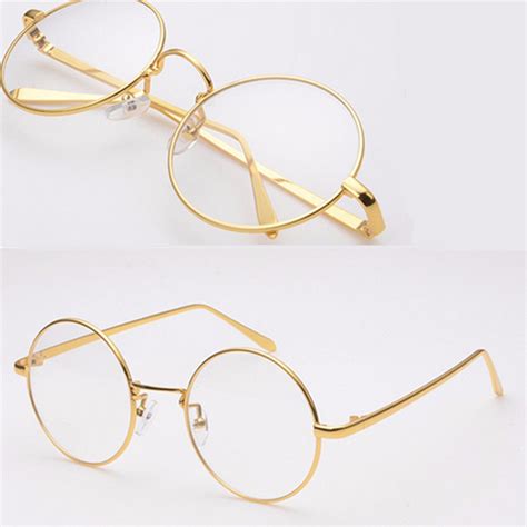 Pin On Quick Saves Wabjtam Gold Rimmed Round Costume Glasses Pair