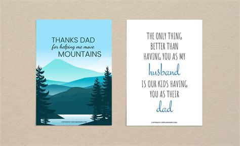 fathers day cards printables  merry