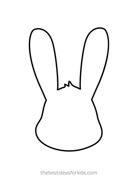 bunny face outline svg  svg images file