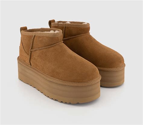 ugg classic ultra mini platform boots chestnut womens boots