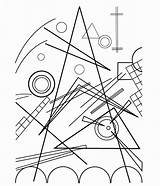 Kandinsky Wassily Imagen Kandisky Geometrica Geométrico Quadri Primaria Matematicas sketch template
