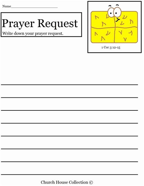 prayer request forms templates   de  bedste ideer inden