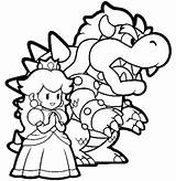 Bowser Luigi Princesse Colorier Nintendo Magnifique Greatestcoloringbook Kirby Jecolorie Printablefreecoloring sketch template