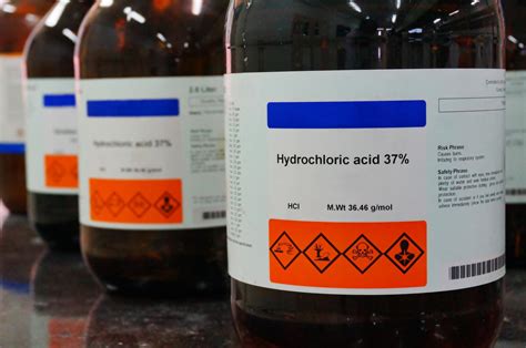 hydrochloric acid formula hcl density chemical