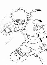 Naruto Rasengan Pages Coloring Template sketch template