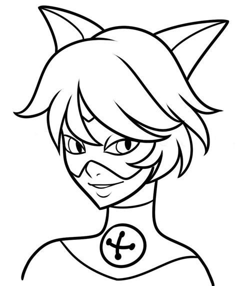 cat noir coloring pages  ladybug coloring page cartoon