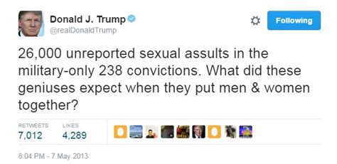 outcry as trump defends sex assault tweet bbc news