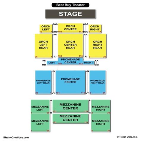 playstation theater seating chart seating charts