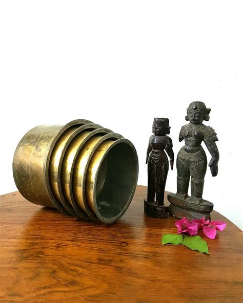 antique super rare kongunadu adukku pathiram set   concentric