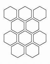 Hexagon Pattern Template Inch Shape Outline Printable Stencil Shapes Clipart Hexagons Templates Patterns Pdf Honeycomb Patternuniverse Print Stencils Crafts Half sketch template