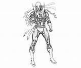 Iron Fist Coloring Pages Marvel Capcom Vs Hero Super Template Squad Library sketch template