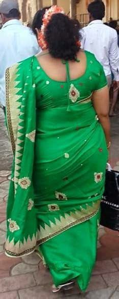 Tamil Aunties Hot Back Side View Beautiful Saree