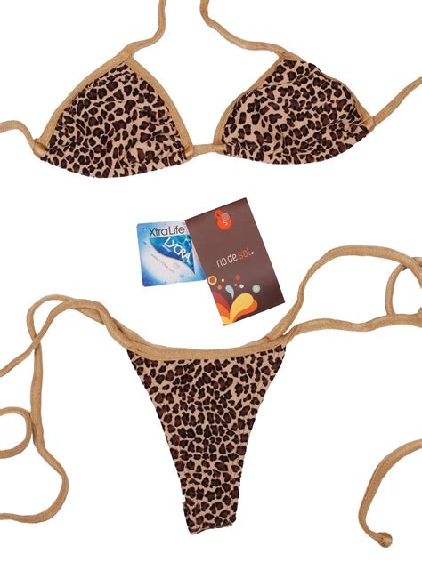 thong bikini riodesol leopard