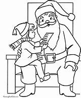Santa Coloring Claus Christmas Pages Lap Sitting Printable Kid Girl Print Plaid Mrs Color Kids Little Thanksgiving Pooh Winnie Knee sketch template