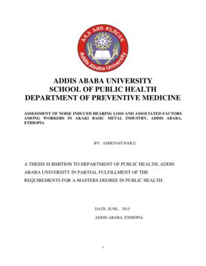 addis ababa university thesis proposal  fill  sign printable