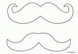Coloring Mustache Pages Moustache Comments Popular Coloringhome sketch template