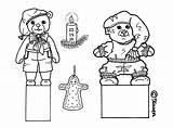 Figurines Decoration Kravlenisser Karens Farvelægge Figurer Til Jule Dekorations Sheets Colour Christmas Outs Colouring Cut Pages sketch template