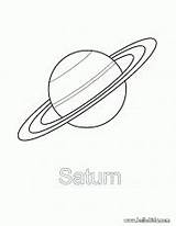 Saturn Saturno Planet Hellokids Coloringhome sketch template