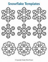 Snowflake Snowflakes Simplemomproject sketch template