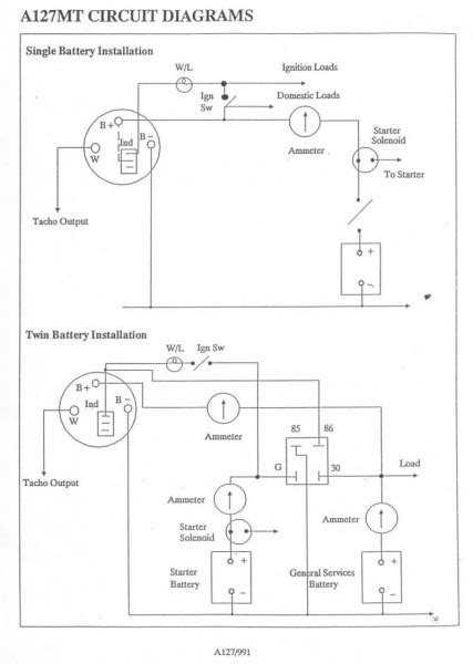 lucas  alternator wiring diagram