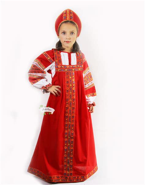 traditional russian dress dunyasha for girl folk russian