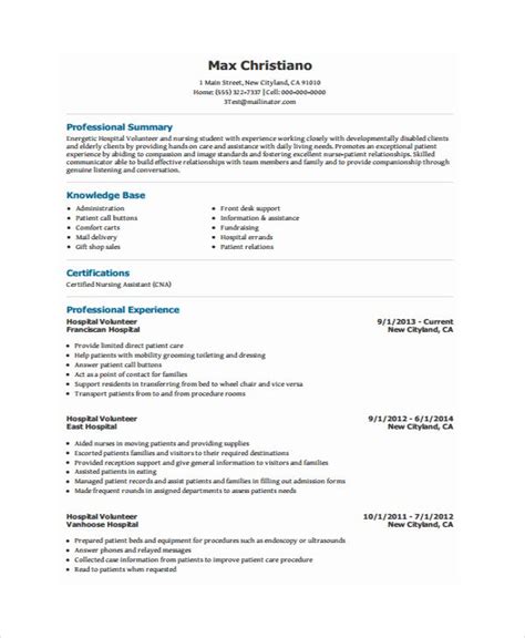 write  resume  volunteer job