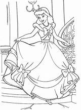 Coloring Pages Cinderella Princess Disney Printable Kids Sheets Belle sketch template