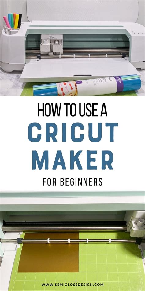 beginners guide      cricut maker semigloss design