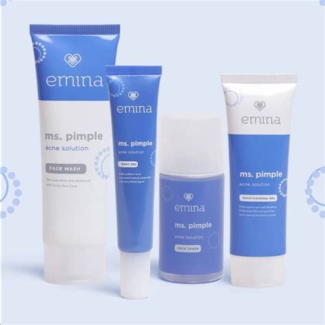 emina ms pimple acne solution produk makeup jerawat produk