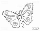 Coloring Butterfly Printable Swirl Pages Creatables Kids Easy Size May Printablecuttablecreatables sketch template