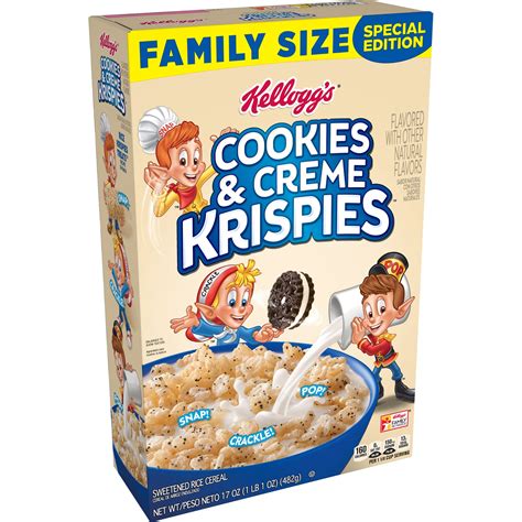 kelloggs cookies creme krispies breakfast cereal original family size  oz walmartcom