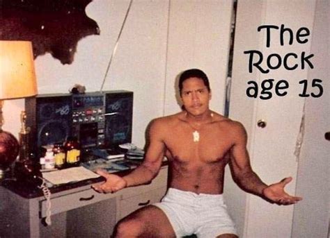 you ll never believe what dwayne johnson looked like at age 15 e online