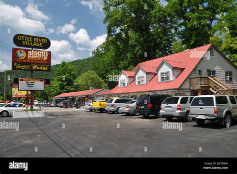 river village restaurant  campground  townsend tennessee stock photo royalty