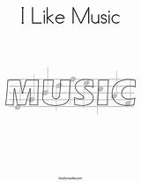 Coloring Music Print Ll sketch template