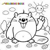 Coloring Pages Cheating Beaver Template sketch template