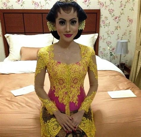 Baju Batik Aduan Kebaya Kuning Baju Busana Muslim Pria Wanita