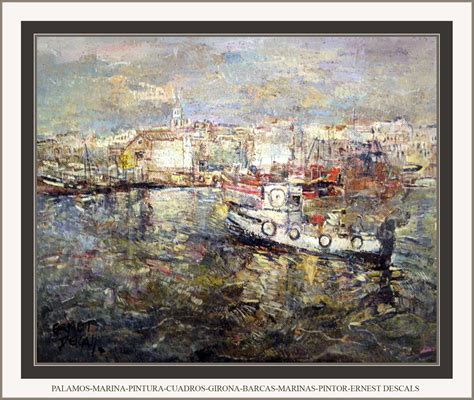 palamos marina pintura cuadros girona barcas pinturas mari