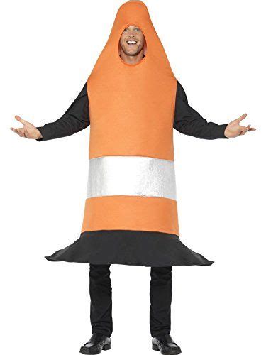 Smiffys Men S Traffic Cone Costume Orange One Size Best