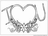 Coloring Pages Heart Flowers Will Sheets Choose Board Quotes Overflows Cup sketch template