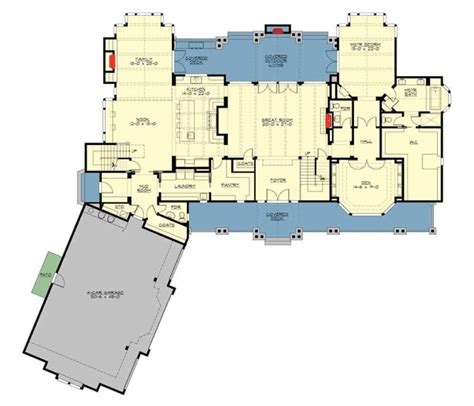 bedroom  story grand craftsman manor floor plan