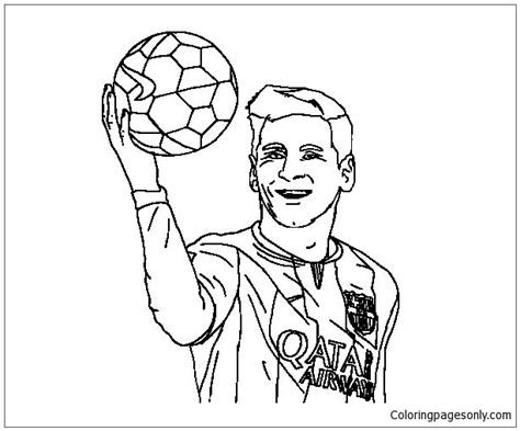 messi printable pictures coloring page  printable coloring pages