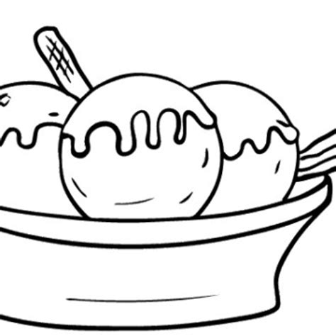 ice cream bowl coloring page clipart panda  clipart images