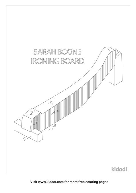 sarah boone ironing board coloring page coloring page printables
