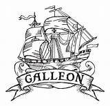 Galleon Clipartmag Clipart Drawing sketch template
