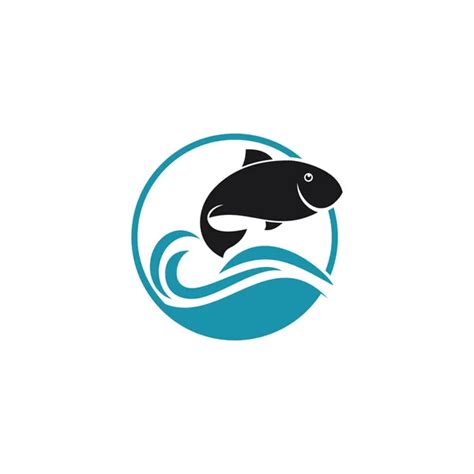 fish vector logo design template seafood supply business fish tank