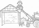 Coloring Roof Bob Builder Pages Scoop Helps Go Printable Kids Puzzle sketch template