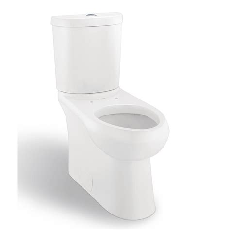 glacier bay concealed trapway  piece  gpf gpf dual flush elongated toilet  white