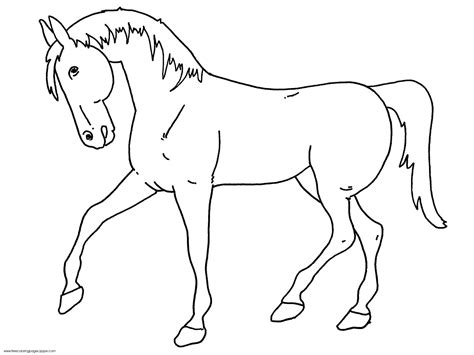 horse coloring page kindergarten subeloa