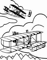 Coloring Crayola Pages Biplane sketch template